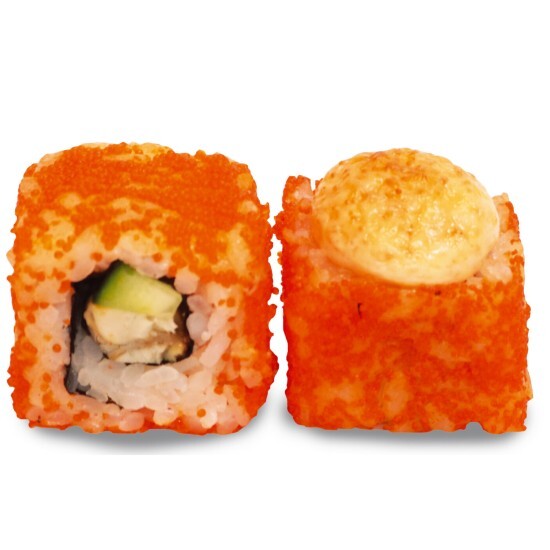 Ролл Калифорния с угрем запеченный