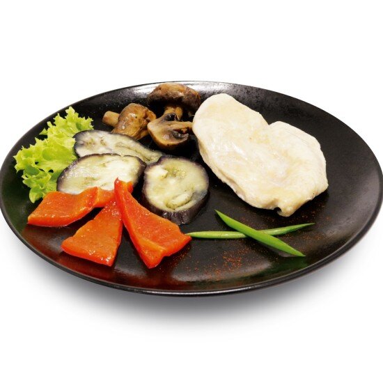 Куриное филе на пару с овощами