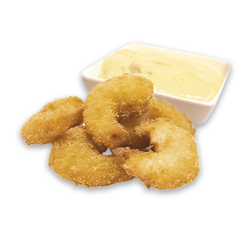 Креветки Попкорн с соусом васаби