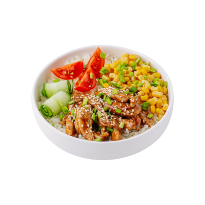 Курочка Терияки с рисом и овощами