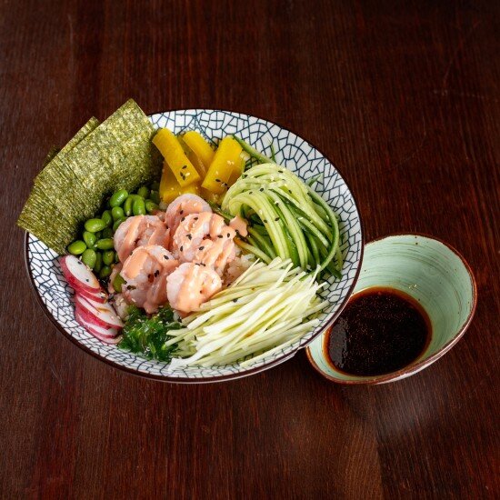 Поке с креветками