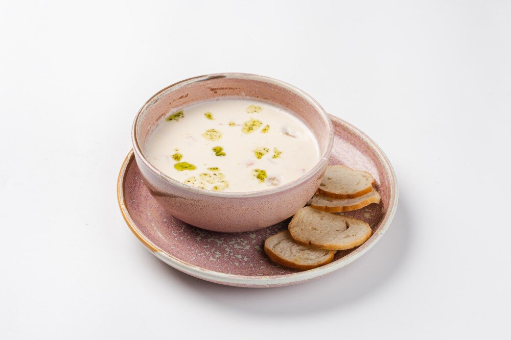 Сырный суп с клецками