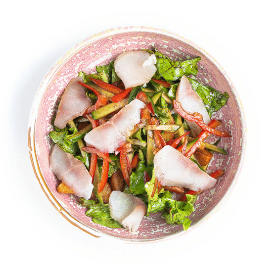 Салат с муксуном слабой соли