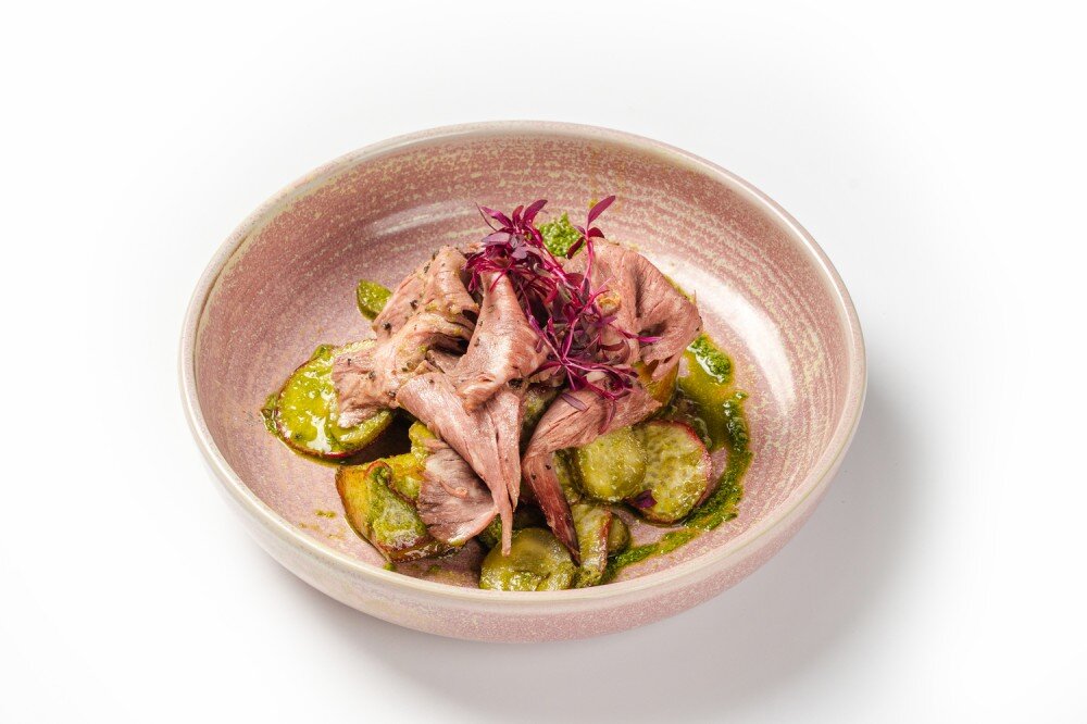 Пряный картофельный с ростбифом