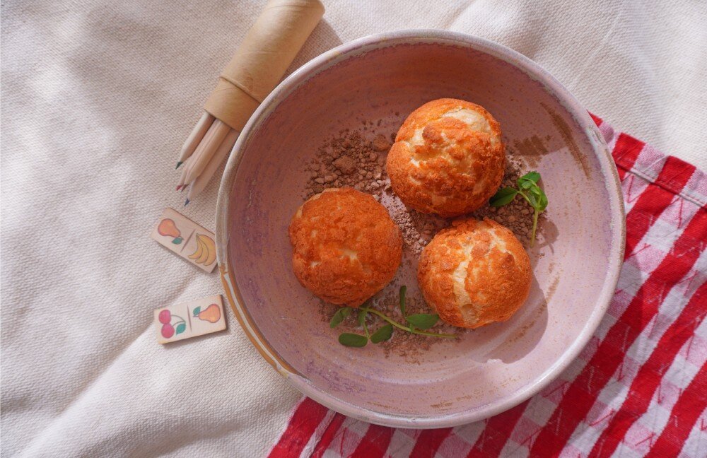 Пирожное Шу с кремом