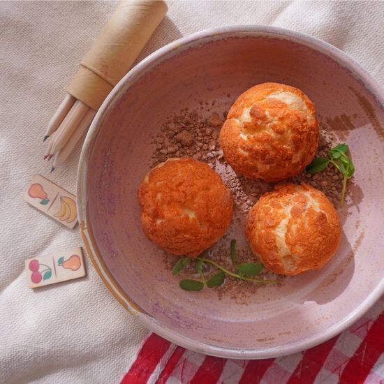 Пирожное Шу с кремом