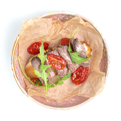 Брускетта c ростбифом