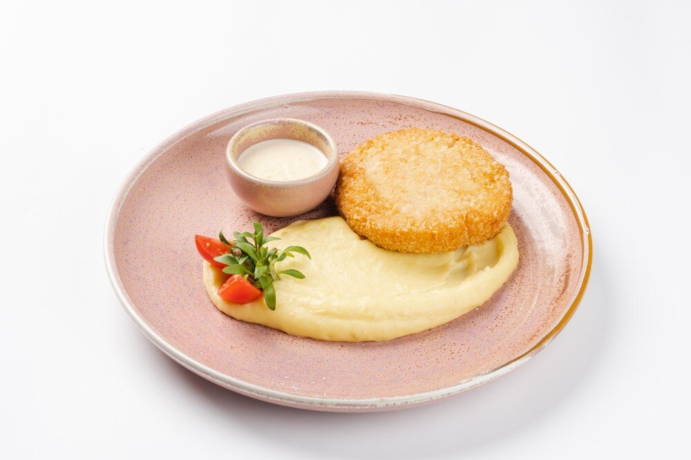 Пожарская котлета с пюре