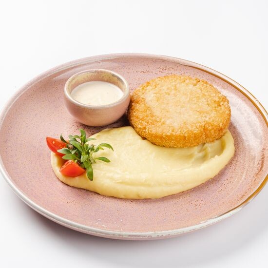 Пожарская котлета с пюре