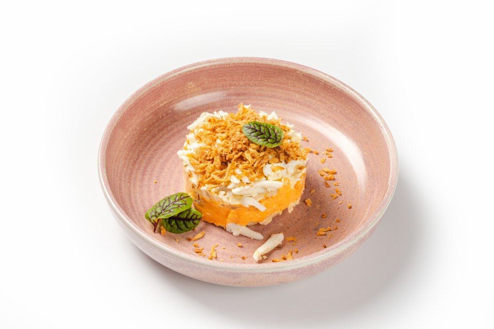 Мимоза с копченой кетой