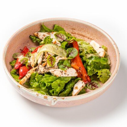 Куриная грудка и печеный перец