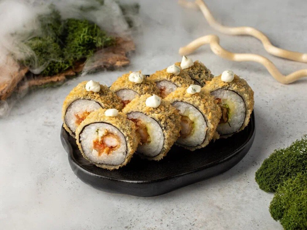 Темпура Цезарь с креветками  8шт 200г