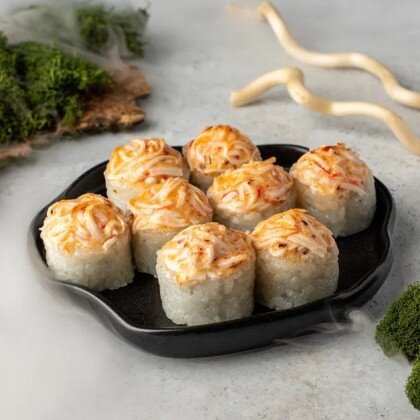 Запеченный ролл 1000 островов с крабом  8шт 245г