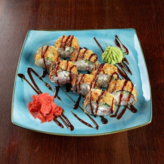 Ролл "Лосось темпура"