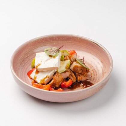 Гриль салат с куриным филе