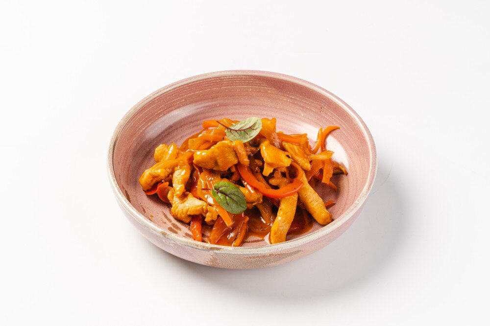 Поджарка из куриного филе