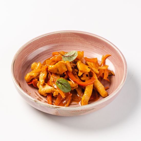 Поджарка из куриного филе