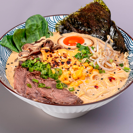 Рамен сырный с говядиной