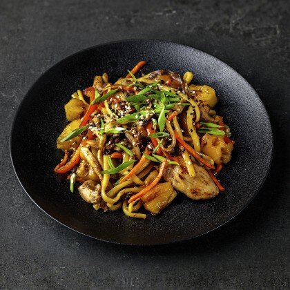 УДОН С КУРИЦЕЙ И АНАНАСОМ КИМЧИ