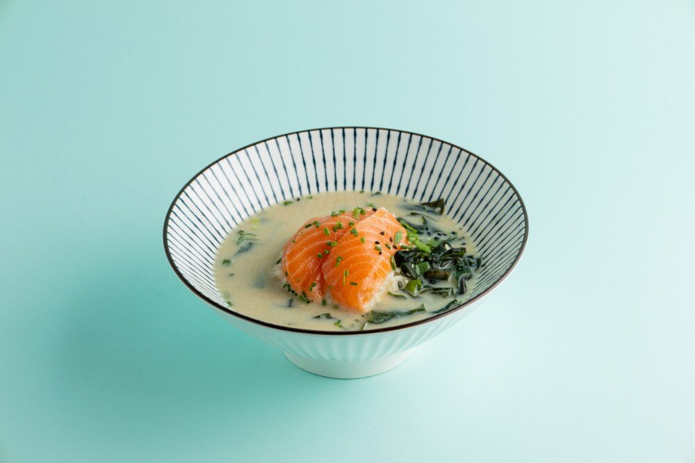 Сливочный мисо с лососем