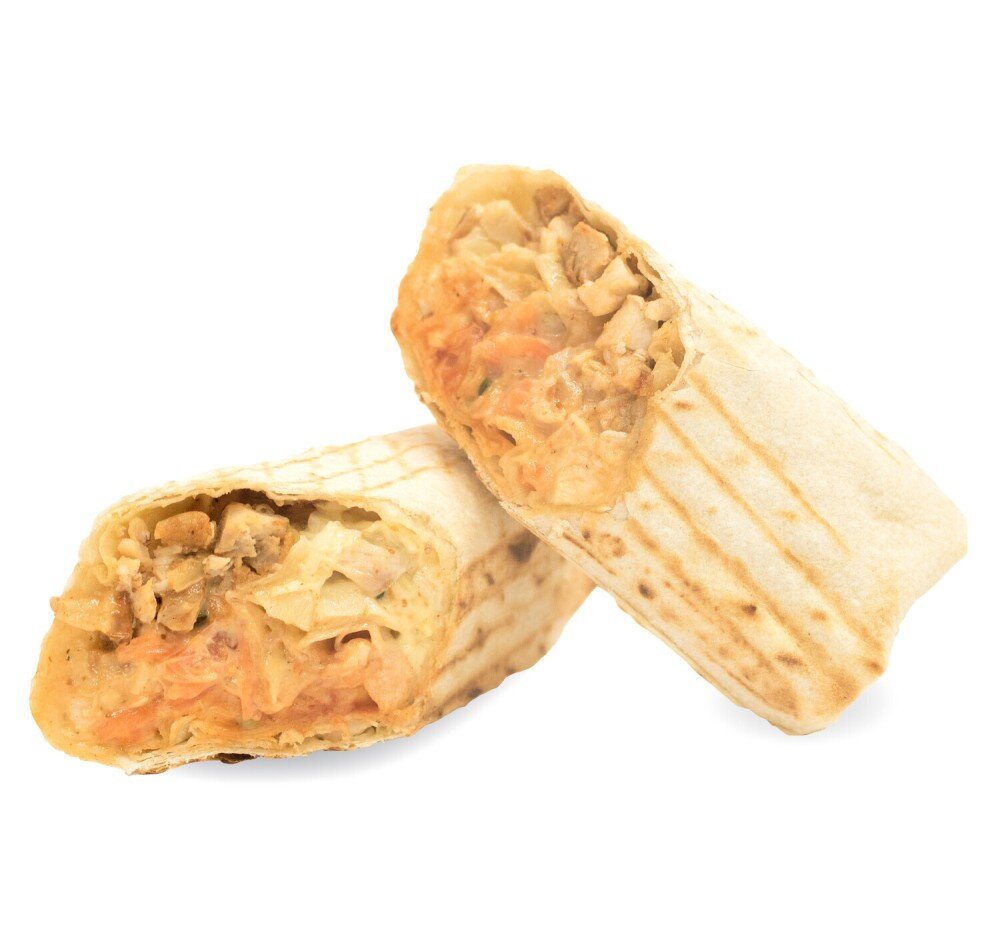 Шаурма со свининой и острым соусом