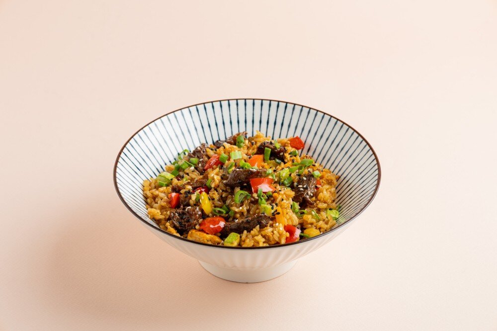 Вок Рис с говядиной