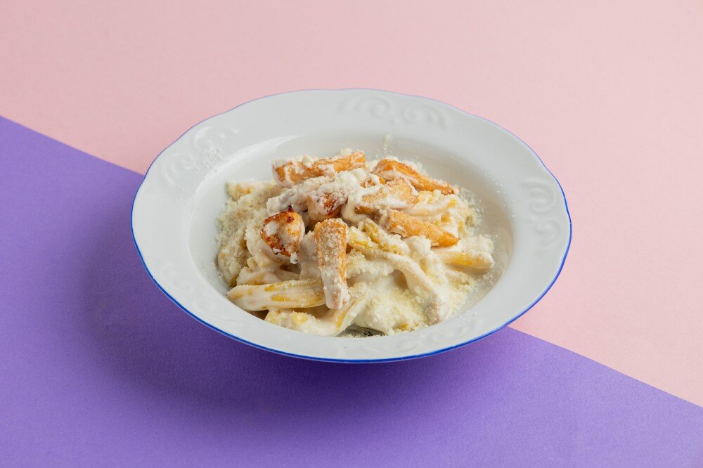 Паста с куриным филе