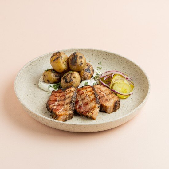 Свиная корейка с картофелем