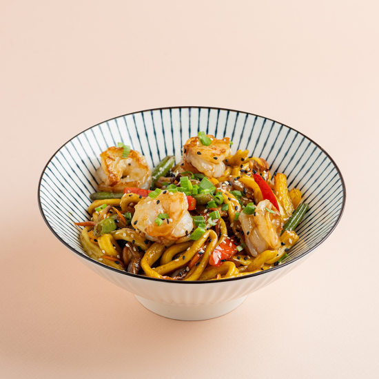 Вок Удон с креветками