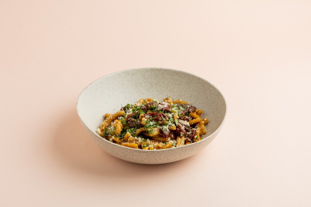 Паста с говяжьей вырезкой