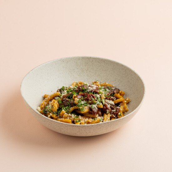 Паста с говяжьей вырезкой