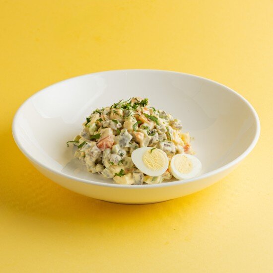 Оливье с говядиной