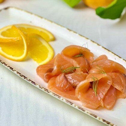 Лосось в апельсине