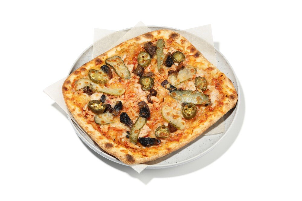 Пицца курица и грибы