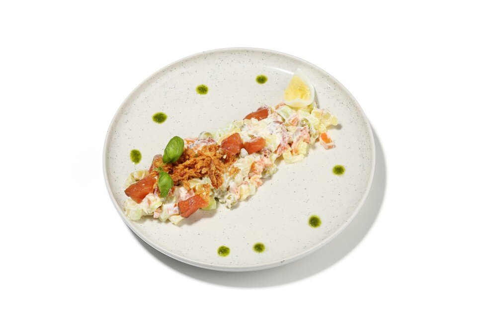 Оливье с кетой