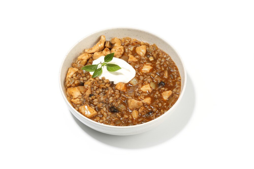 Ризотто из перловки с курицей