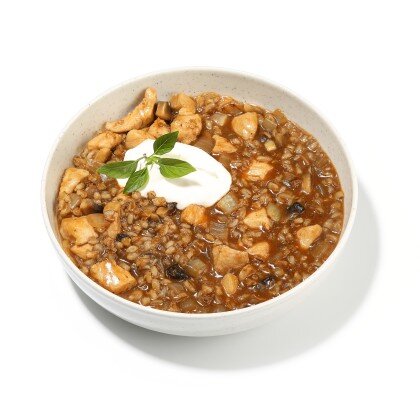 Ризотто из перловки с курицей