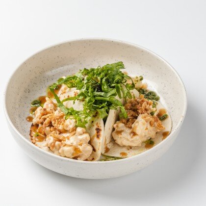 Тако с курицей и грибами