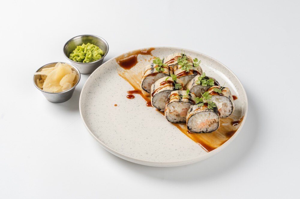 Сяке унаги темпура