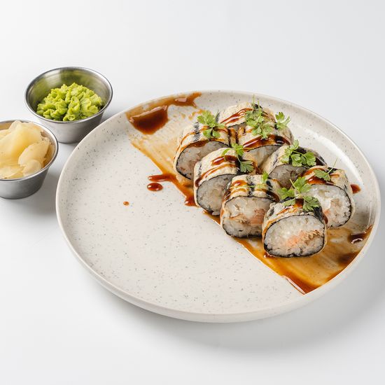 Сяке унаги темпура