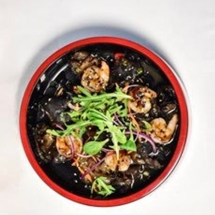 Креветки с древесными грибами