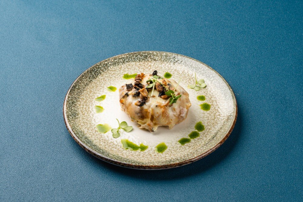 Картофель запеченый с грибами