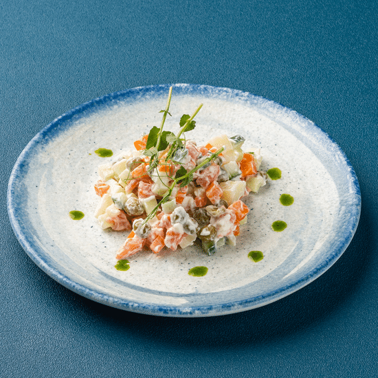 Оливье с кетой