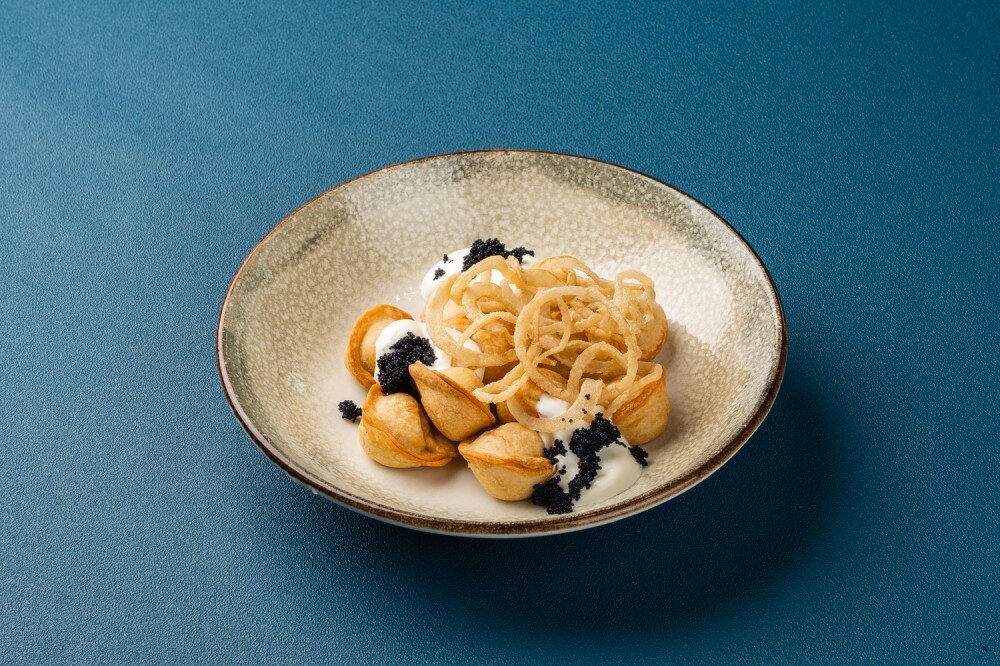 Пельмени с щукой жареные