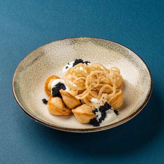 Пельмени с щукой жареные