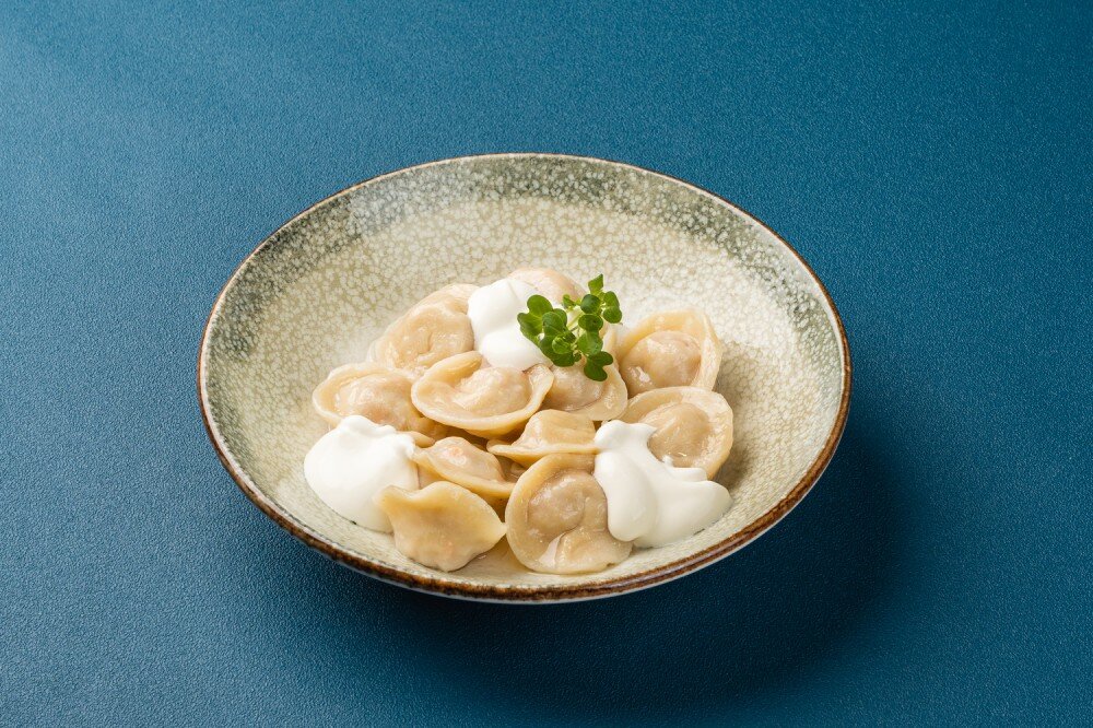 Пельмени с курицей отварные