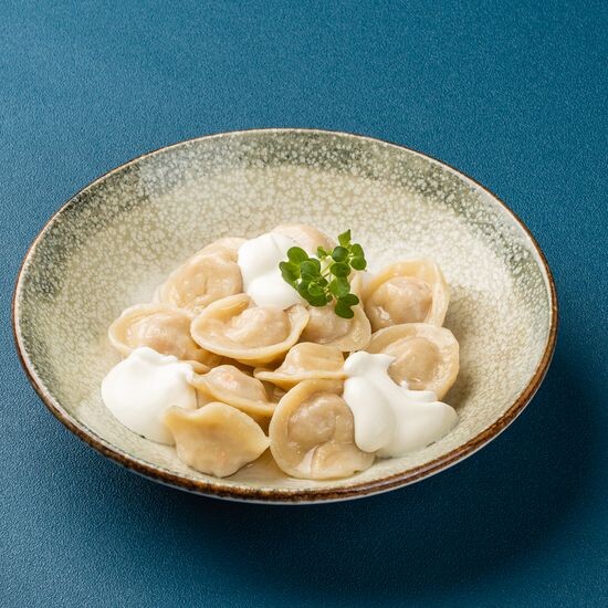 Пельмени с курицей отварные