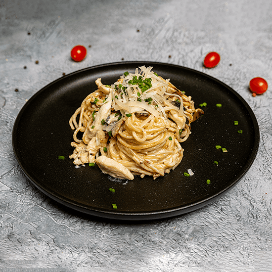 Паста с Курицей и Грибами