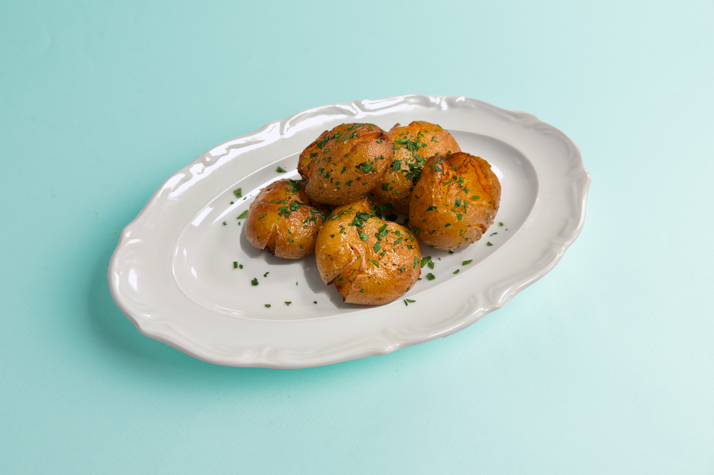 Картофель стоун смэш с зеленью