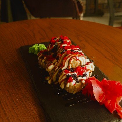 Новый Горячий ролл с крабом